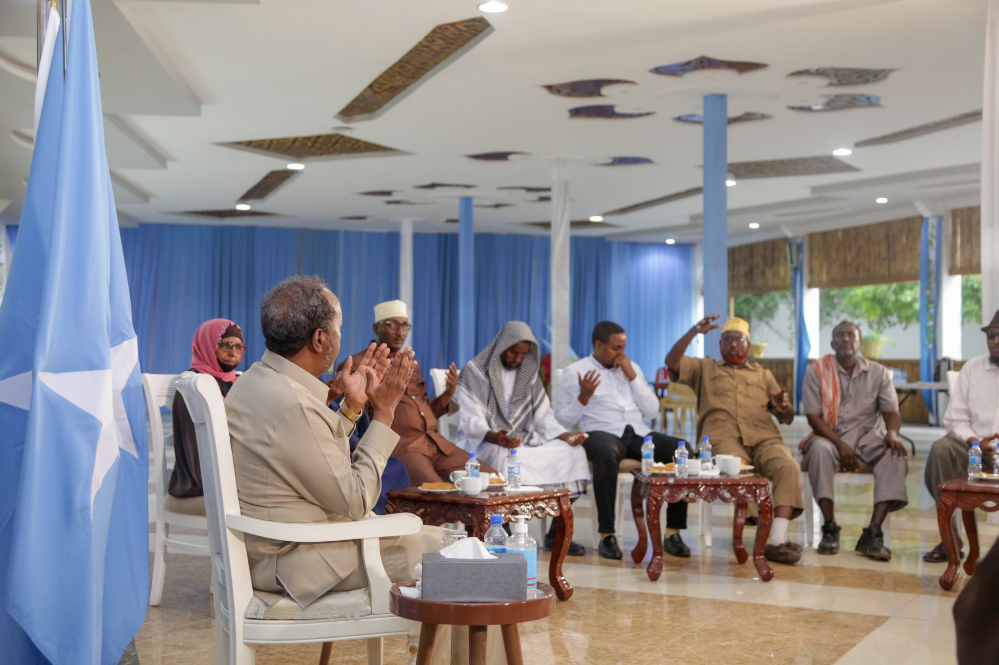 President Hassan meets with parents of controversial army
