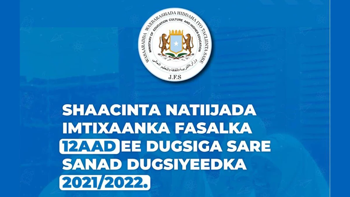 Natiijada Imtixaanka fasalada12aad 2022