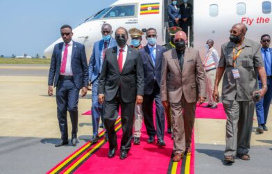 President Hassan in Uganda