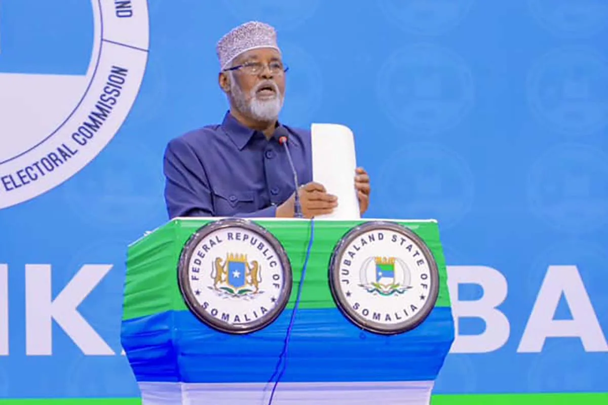 Jubaland State of Somalila Ahmed Madoobe